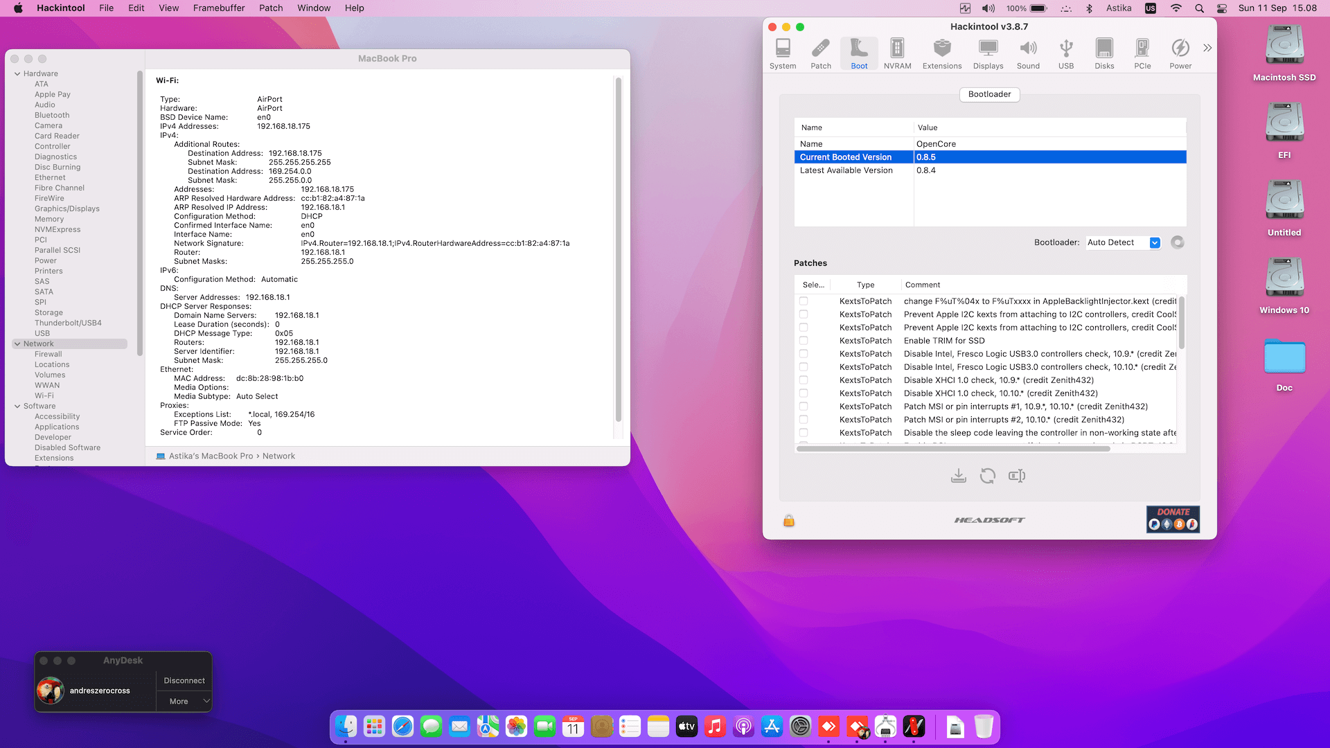 Asus ZenBook Q536FD [WhiskeyLake   Intel UHD 620 + I2C]   OpenCore 1
